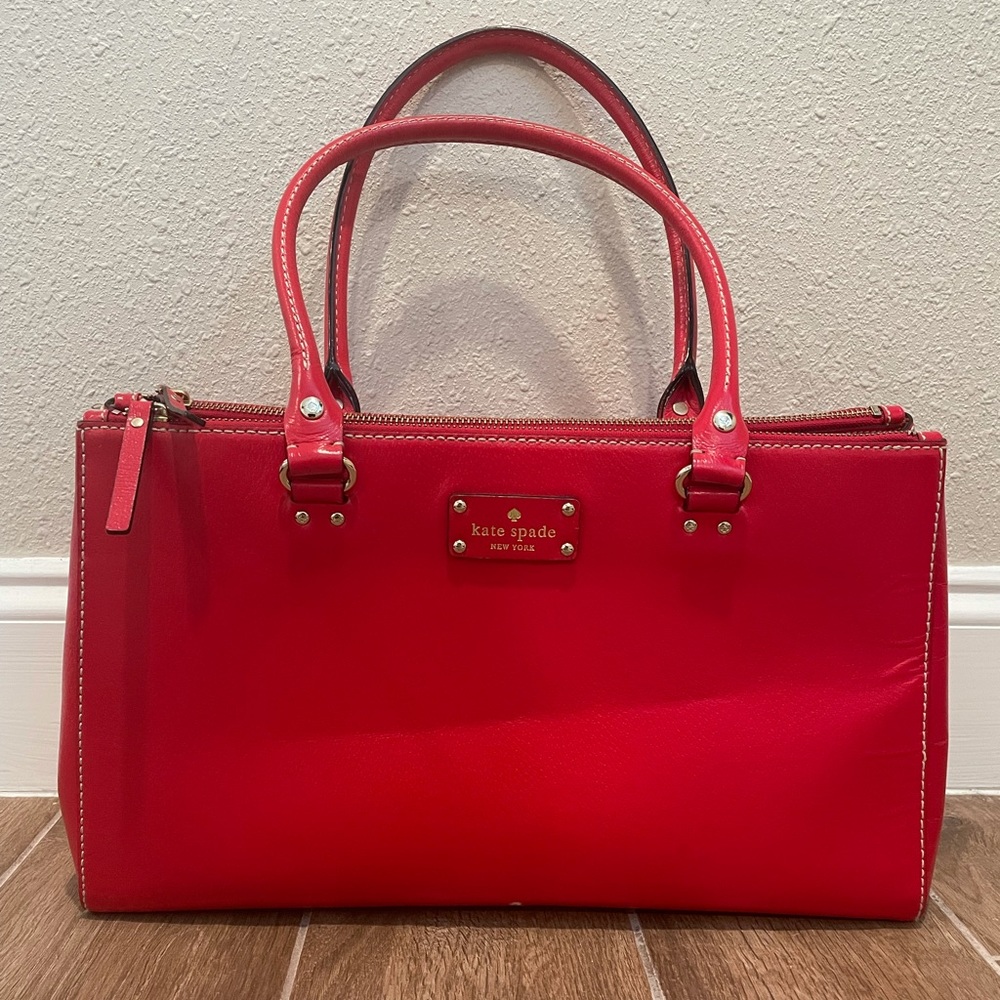 Kate Spade Red Tote Purse